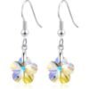 Sterling Silver Aurora Borealis Flower Earrings Created with Zircondia® Crystals buy online shopping cheap sale