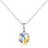 Sterling Silver Aurora Borealis Necklace Created with Zircondia® Crystals buy online shopping cheap sale