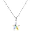 Sterling Silver Aurora Borealis Star Necklace Created with Zircondia® Crystals buy online shopping cheap sale