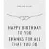 Sterling Silver Birthday Heart Link Bracelet buy online shopping cheap sale