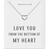 Sterling Silver Bottom of my Heart Necklace buy online shopping cheap sale