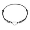 Sterling Silver Corded Heart Bracelet buy online shopping cheap sale