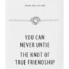 Sterling Silver Friendship Quote Knot Bracelet buy online shopping cheap sale