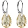 Sterling Silver Golden Shadow Drop Earrings Created with Zircondia® Crystals buy online shopping cheap sale