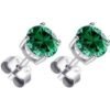 Sterling Silver Green Earrings Created with Zircondia® Crystals buy online shopping cheap sale