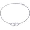 Sterling Silver Heart Link Bracelet buy online shopping cheap sale