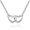 Sterling Silver Heart Link Necklace buy online shopping cheap sale