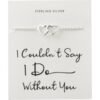 Sterling Silver I Couldn't Say I Do Without You Heart Link Bracelet buy online shopping cheap sale