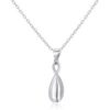 Sterling Silver Infinity Curve Necklace