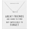 Sterling Silver Infinity Friendship Quote Necklace buy online shopping cheap sale