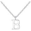 Sterling Silver Initial B Necklace buy online shopping cheap sale