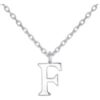 Sterling Silver Initial F Necklace buy online shopping cheap sale