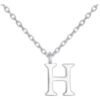 Sterling Silver Initial H Necklace buy online shopping cheap sale