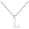 Sterling Silver Initial L Necklace buy online shopping cheap sale