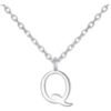 Sterling Silver Initial Q Necklace buy online shopping cheap sale