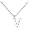 Sterling Silver Initial V Necklace buy online shopping cheap sale