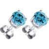 Sterling Silver Light Blue Earrings Created with Zircondia® Crystals buy online shopping cheap sale