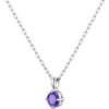 Sterling Silver Light Purple Necklace Created with Zircondia® Crystals buy online shopping cheap sale