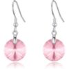 Sterling Silver Light Rose Earrings Created with Zircondia® Crystals buy online shopping cheap sale