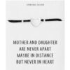 Sterling Silver Mother and Daughter Quote Heart Bracelet buy online shopping cheap sale