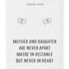 Sterling Silver Mother and Daughter Quote Heart Link Earrings buy online shopping cheap sale