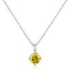 Sterling Silver November (Topaz) Birthstone Necklace Created with Zircondia® Crystals buy online shopping cheap sale