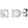 Sterling Silver October (Opal) Birthstone Earrings Created with Zircondia® Crystals buy online shopping cheap sale