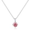 Sterling Silver October (Tourmaline) Birthstone Necklace Created with Zircondia® Crystals buy online shopping cheap sale