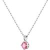 Sterling Silver Pink Necklace Created with Zircondia® Crystals buy online shopping cheap sale