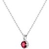 Sterling Silver Red Necklace Created with Zircondia® Crystals buy online shopping cheap sale