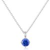 Sterling Silver September (Sapphire) Birthstone Necklace Created with Zircondia® Crystals buy online shopping cheap sale