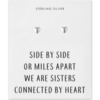 Sterling Silver Sister Heart Earrings with Quote Card buy online shopping cheap sale