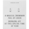 Sterling Silver Snowman Quote Earrings buy online shopping cheap sale