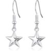 Sterling Silver Star Drop Earrings buy online shopping cheap sale