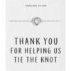 Sterling Silver Thank You for Helping us Tie The Knot Bracelet buy online shopping cheap sale