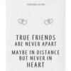 Sterling Silver True Friends Heart Link Earrings with Quote Card buy online shopping cheap sale