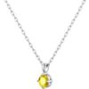 Sterling Silver Yellow Necklace Created with Zircondia® Crystals buy online shopping cheap sale