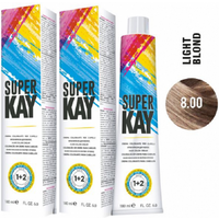 Super Kay 6.1 Ash Dark Blond Permanent Hair Colour Cream – Super Kay (2pks)