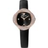 Swarovski 5552421 Crystal  Leather Strap Black Rose Gold Tone Women's Watch buy online shopping cheap sale