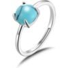 Synthetic Turquoise Adjustable Ring buy online shopping cheap sale