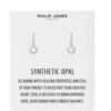 Synthetic White Opal Drop Earrings with Quote Card buy online shopping cheap sale