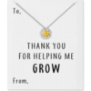 Thank You For Helping Me Grow Daisy Necklace buy online shopping cheap sale