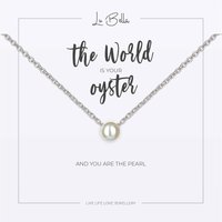 The World Is Your Oyster Sentiments Necklace