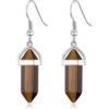 Tiger's Eye Gemstone Drop Earrings buy online shopping cheap sale