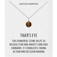 Tiger’s Eye Necklace with Quote Card
