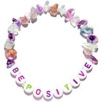 Tinkalink Be Positive Fluorite Wellbeing Crystal Bracelet