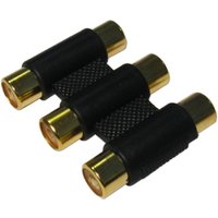 Triple female RCA to triple female RCA Coupler.