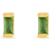 Unisex Petite Baguette Sakota Emerald VM Stud Earrings buy online shopping cheap sale