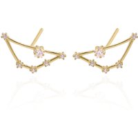 Valini Zodiac Constellation Stud Earrings | 18K Gold Plated