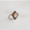 Vintage Betty Fire Opal Celtic Ring | Size O | 925 Sterling Silver buy online shopping cheap sale